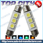 Newest Topcity Festoon Light 3SMD 5050 18LM Cold white - Festoon LED
